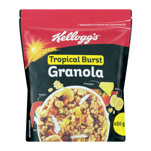 KELLOGG'S MUESLI GRANOLA TROPICAL BURST 450G Hyperama South African
