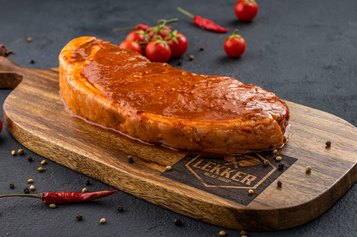 LEKKER MEAT SHOP BEEF SIRLOIN STEAK (PORTUGUESE PREGO FLAVA) 1KG Hyperama South African Shop