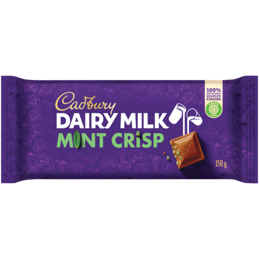 CADBURY DAIRY MILK FUDGE MINT CRISP 150G – Hyperama - South African ...
