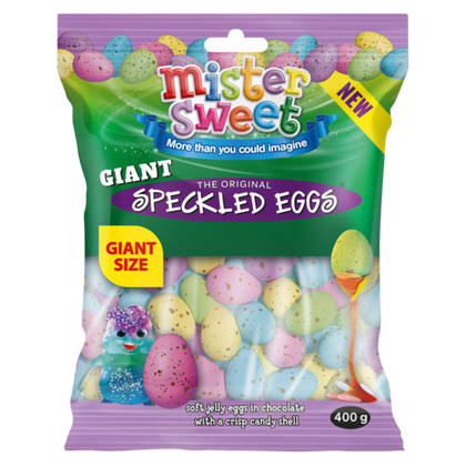 MISTER SWEETS GIANT SPECKLED EGGS 400G