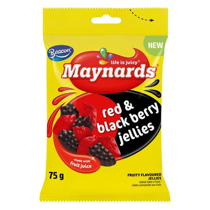 BEACON MAYNARDS RED and BLACK BERRY JELLIES 75G