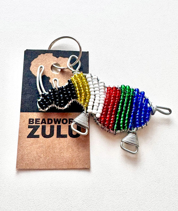 Africa Map Beaded Keyring SA Flag – Hyperama - South African Shop In UAE
