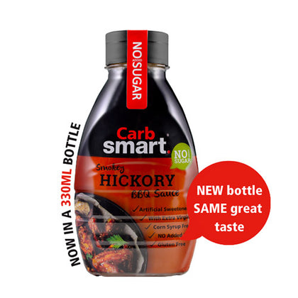 CARB SMART SMOKEY HICKORY BBQ SAUCE 330ML