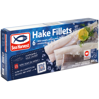 HAKE FILLETS SKINLESS 600g