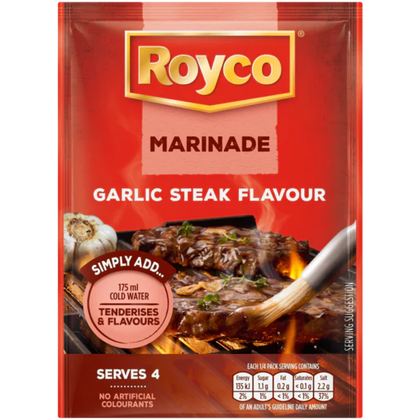 ROYCO MARINADE PACKET GARLIC STEAK 39G