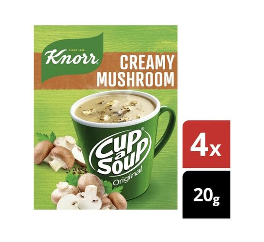 KNORR CUP-A-SOUP CREAMY MUSHROOM 4X20g