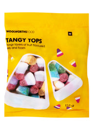 WOOLWORTHS TANGY TOPS 125G