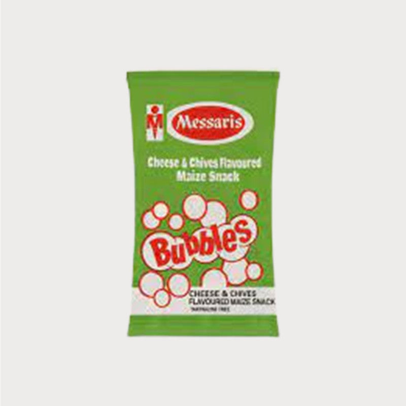 MESSARIS BUBBLES CHEESE & CHIVES FLAV 100G
