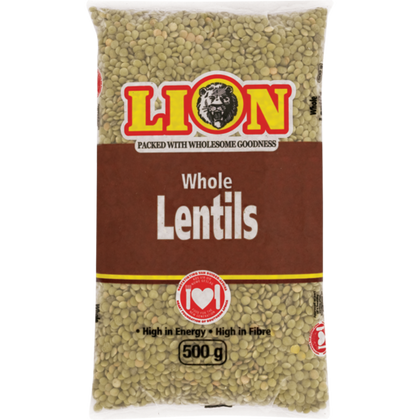 Lion Whole Brown Lentils 500g