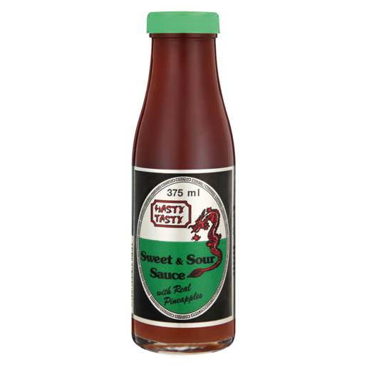 HASTY TASTY SWEET & SOUR SAUCE WTH RED P/APPLE 375