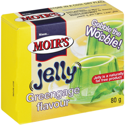 MOIRS GREENGAGE FLAVOURED JELLY 80G