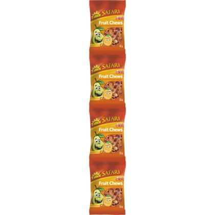 SAFARI FRUIT CHEWS 4X 32G