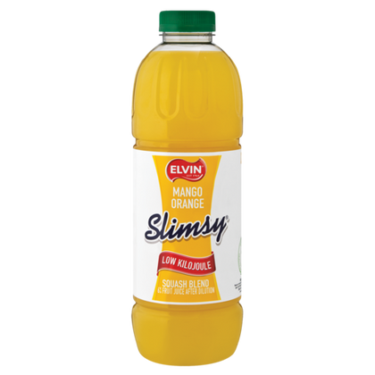 ELVIN SLIMSY ORANGE MANGO SQUASH 1LT CONCENTRATE