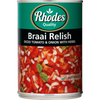 RHODES BRAAI RELISH TOMATO & ONION WTH HRBS 410G