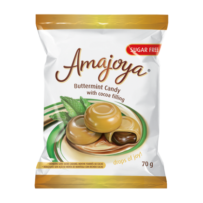 AMAJOYA 70G BUTTERMINT CANDY WITH COCOA S/FREE