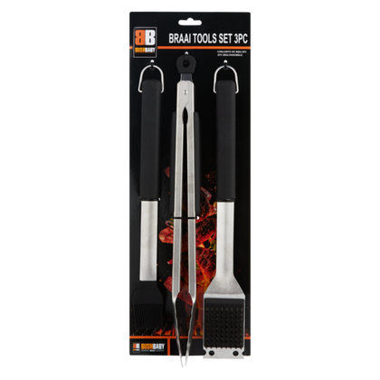 BUSH BABY BRAAI TOOL SET 3PC