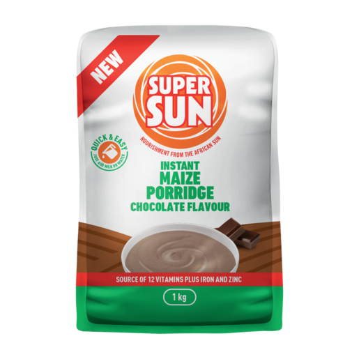SUPER SUN INSTANT PORRIDGE CHOCOLATE 1KG – Hyperama - South African ...