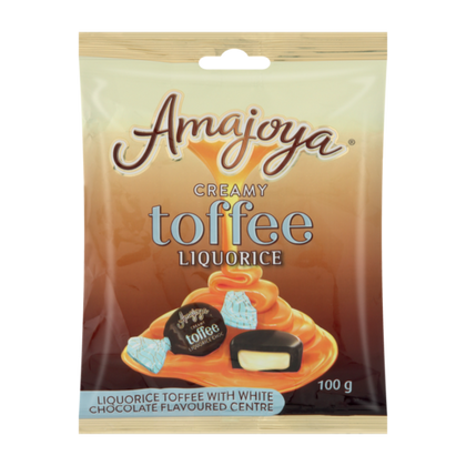 AMAJOYA CREAMY TOFFEE LIQUORICE 100G