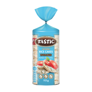 TASTIC RICE CAKES 115G UNSALTED
