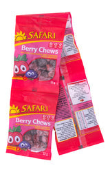 SAFARI BERRY JEMS CHEWS 4X32G