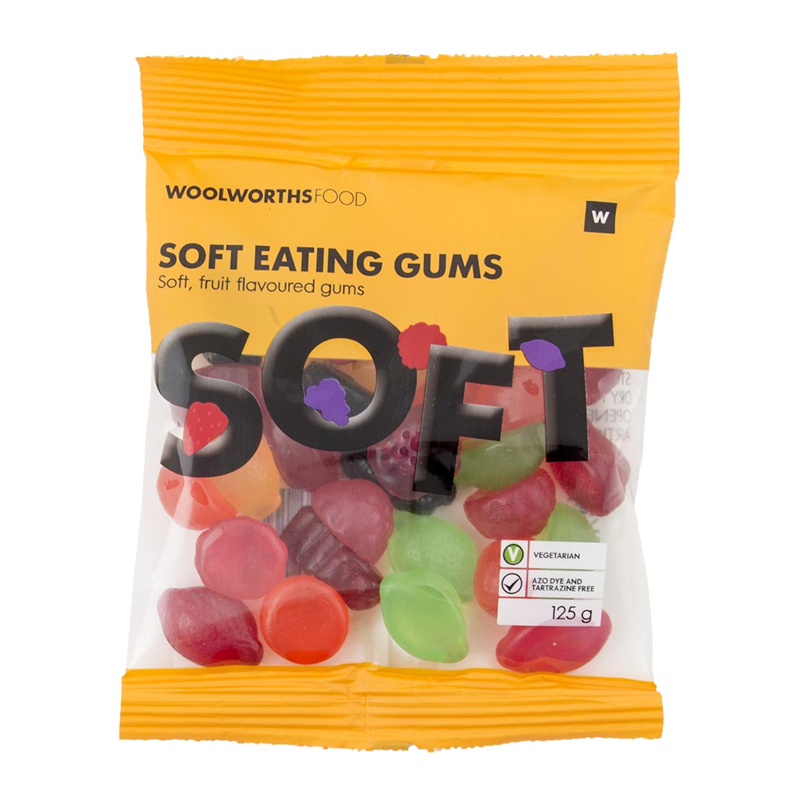 WOOLWORTHS SOFT EATING GUMS 125