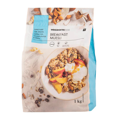 WOOLWORTHS BREAKFAST MUESLI 1KG