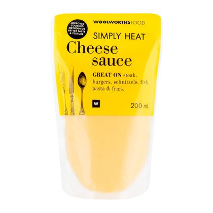 WOOLWORTHS SIMPLY HEAT CHEESE SAUCE 200ML