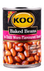 KOO BAKED BEANS IN/SCE  IN C/WORS FLAVOUR