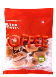 WOOLWORTHS BUTTER TOFFEES 125G