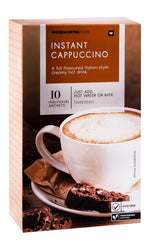 WOOLWORTHS INSTANT CAPPUCCINO SACHET 10 X 18G