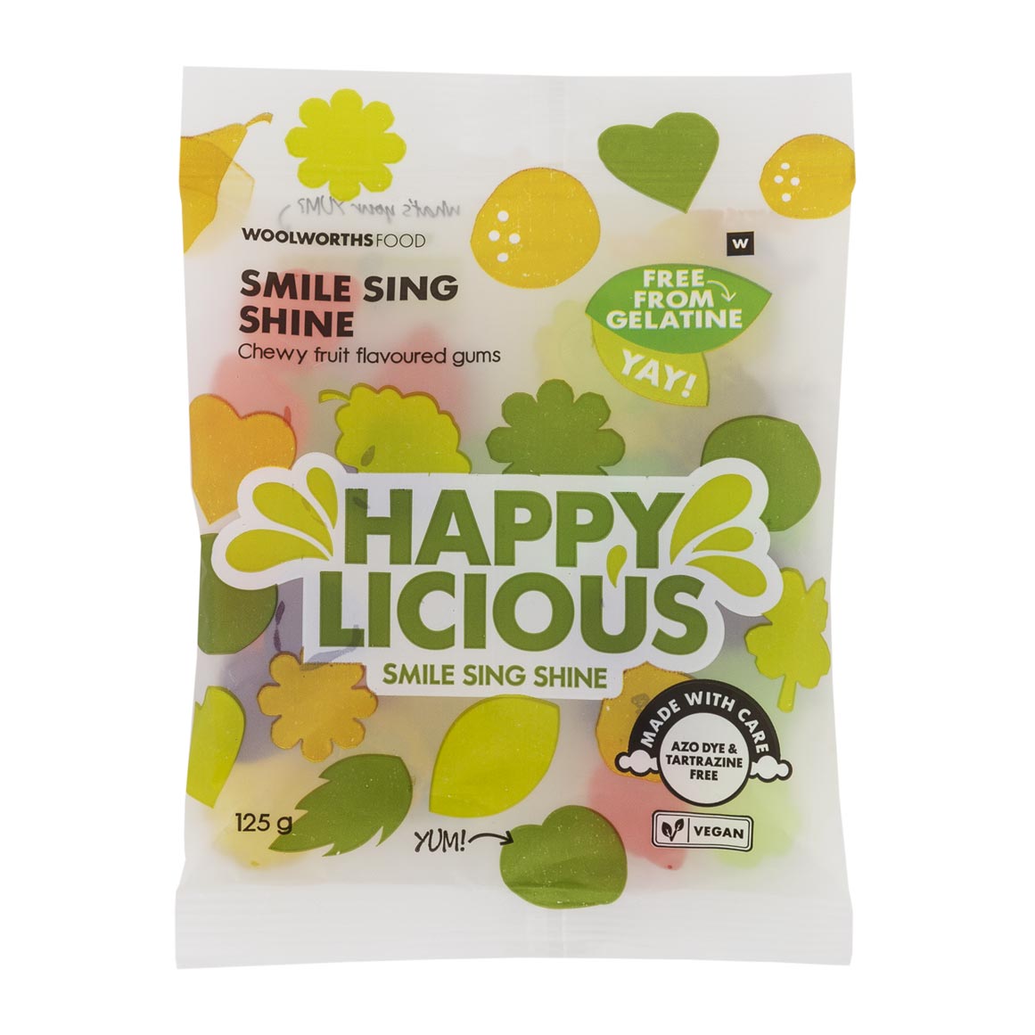 WOOLWORTHS HAPPY HHH GUMS 125G