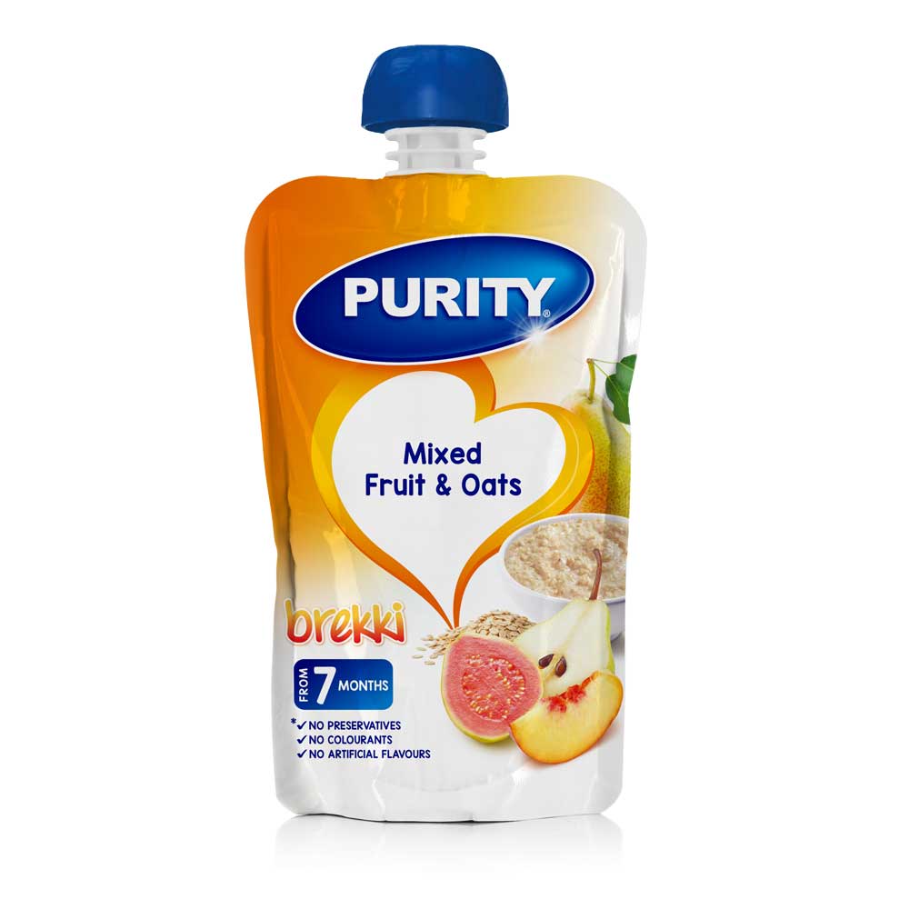 PURITY PUREED B/FD 110ML MIX FRUIT OATS