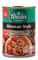 RHODES MEXICAN STYLE TOMATO,ONION & CHILLES