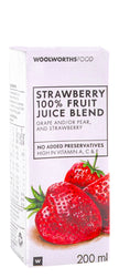 WOOLWORTHS STRAWBERRY FRUIT JUICE BLEND  200ML