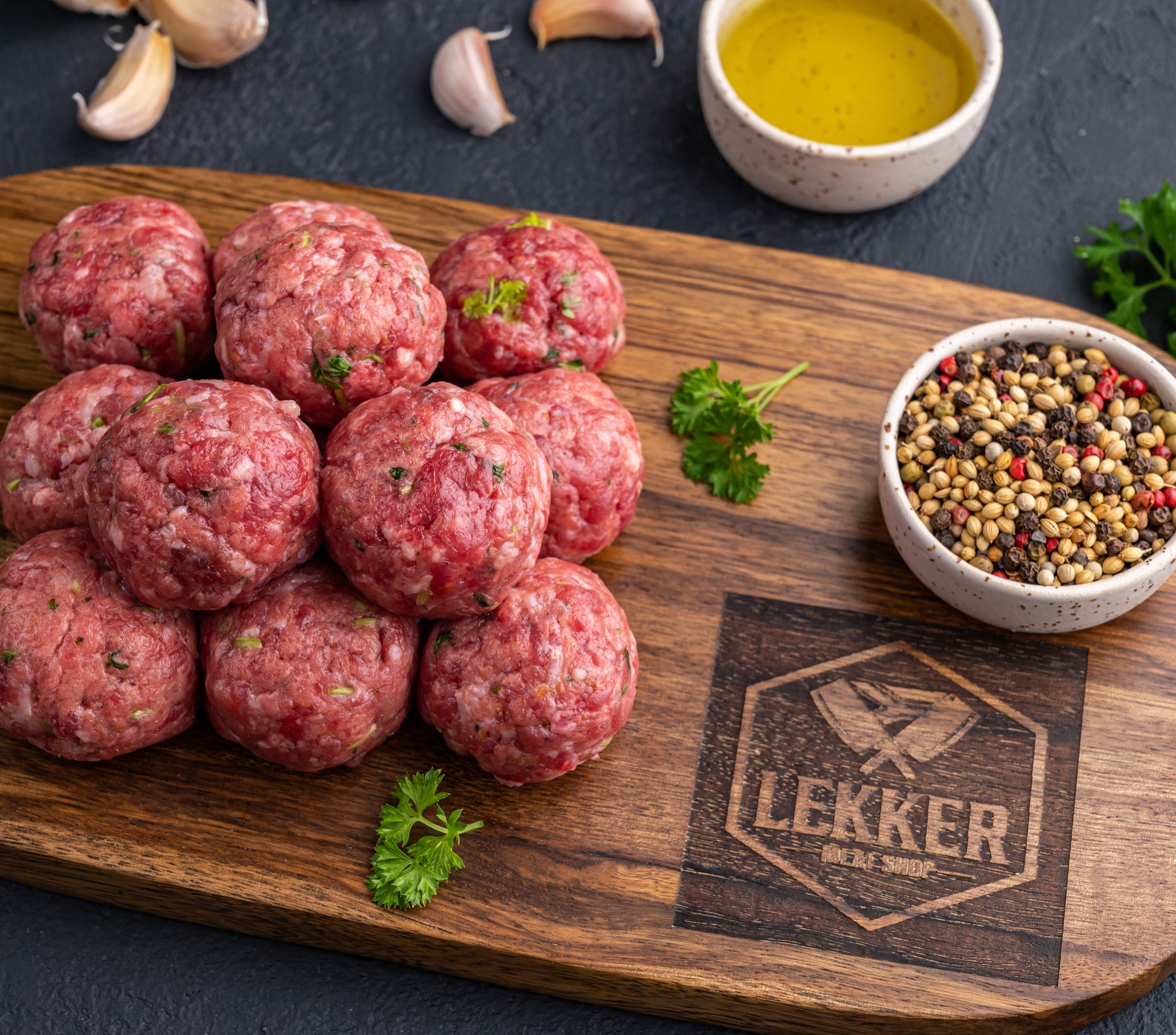 LEKKER MEAT SHOP BEEF MEATBALLS MILD 500G
