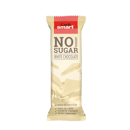 CARB SMART WHITE CHOCOLATE NO SUGER  ADDED 30G