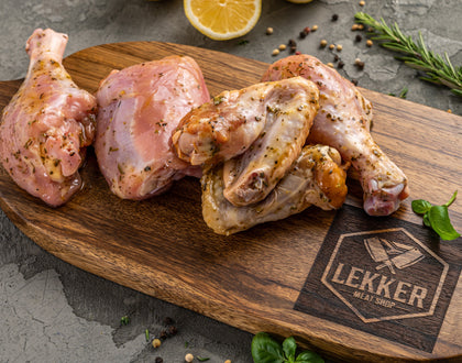 LEKKER MEAT SHOP CHICKEN PIECES (STICKY BUFFALO BBQ) 1KG