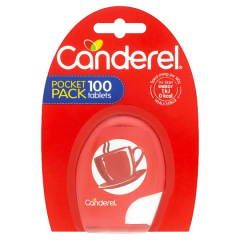 CANDEREL POCKET PACK 100 TABS SWEETENER