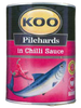 KOO PILCHARDS FISH HOT CHILLI 400G