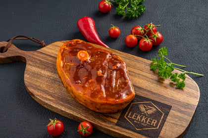 LEKKER MEAT SHOP LAMB LEG CHOPS (SWEET & SPICY) 1KG