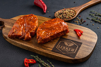 LEKKER MEAT SHOP LAMB SHOULDER CHOPS (PORTUGUESE PREGO) 1KG