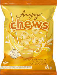 AMAJOYA TOFFEE CHEWS BANANA MILKSHAKE 100G