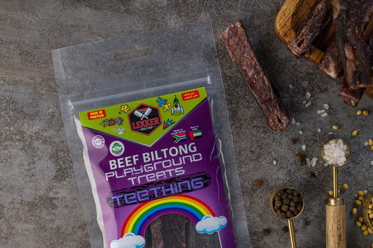 LEKKER BEEF BILTONG (TEETHING) Beef biltong 80G – Hyperama - South ...