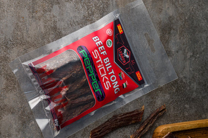 LEKKER  BEEF BILTONG STICKS (PEPPER) 80G