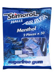 STIMOROL WITH HALLS AIR RUSH MENTHOL 2PC X 50s