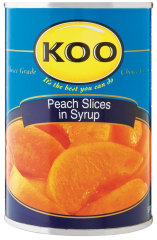 KOO CANNED FRUIT PEACH SLICES 410G