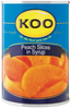 KOO CANNED FRUIT PEACH SLICES 410G