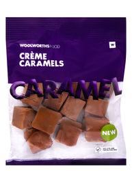 WOOLWORTHS CREME CARAMELS 125G