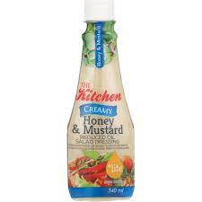 THE KITCHEN CREAMY HONEY & MUSTARD REDUCED OIL SALAD DRESSING