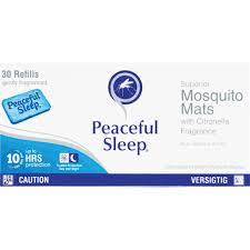 PEACEFUL SLEEP MOSQUITO MATS 30 REFILLS